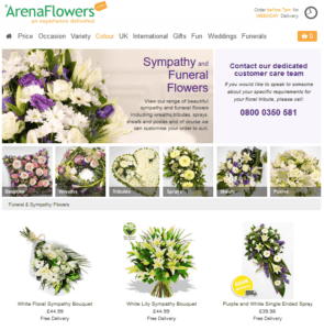 sympathy flowers uk